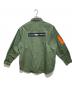 A BATHING APE (アベイシングエイプ) ミリタリーシャツ オリーブ サイズ:M：13000円