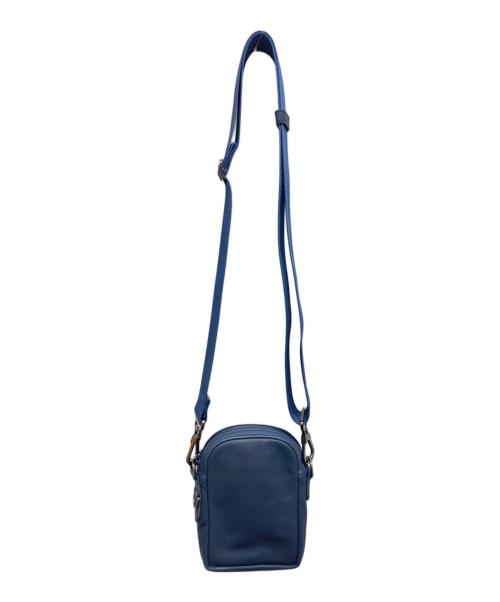 LONGCHAMP（ロンシャン）LONGCHAMP (ロンシャン) レザーショルダーバッグ ネイビーの古着・服飾アイテム