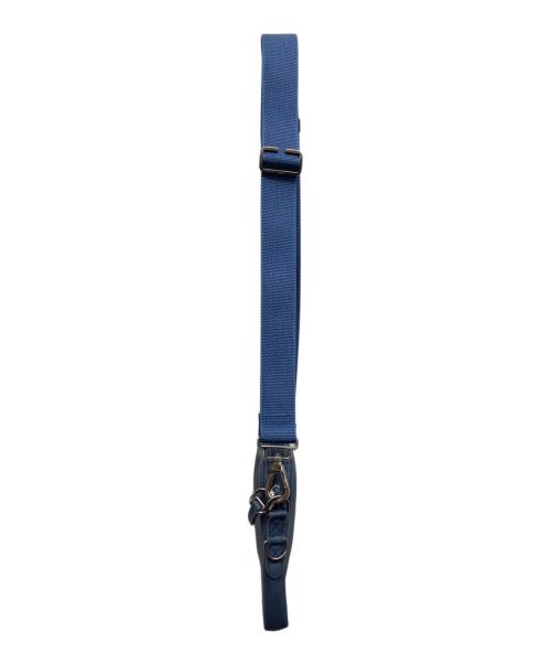 LONGCHAMP（ロンシャン）LONGCHAMP (ロンシャン) レザーショルダーバッグ ネイビーの古着・服飾アイテム