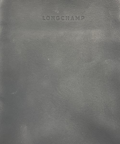LONGCHAMP（ロンシャン）LONGCHAMP (ロンシャン) レザーショルダーバッグ ネイビーの古着・服飾アイテム