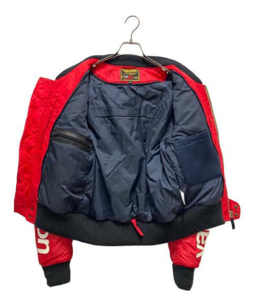 VANSON（バンソン）VANSON (バンソン) MA-1ジャケット レッド サイズ:Ｍの古着・服飾アイテム