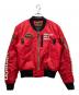 VANSON（バンソン）の古着「MA-1ジャケット」｜レッド