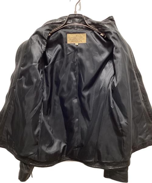 AVIREX（アヴィレックス）AVIREX (アヴィレックス) レザージャケット ブラック サイズ:Lの古着・服飾アイテム