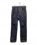 ONI DENIMオニデニム）の古着「正藍枷染め風天然藍ロープデニム」｜インディゴ
