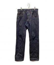 ONI DENIM（オニデニム）の古着「正藍枷染め風天然藍ロープデニム」｜インディゴ