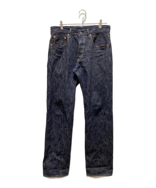 ONI DENIM（オニデニム）ONI DENIM (オニデニム) 正藍枷染め風天然藍ロープデニム インディゴ サイズ:W33の古着・服飾アイテム