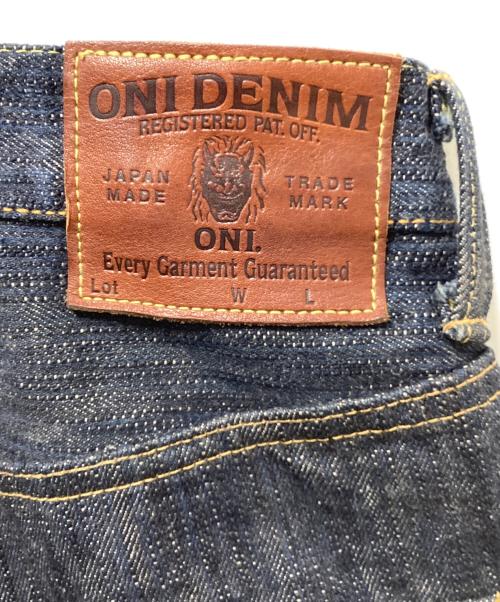 ONI DENIM（オニデニム）ONI DENIM (オニデニム) 正藍枷染め風天然藍ロープデニム インディゴ サイズ:W33の古着・服飾アイテム