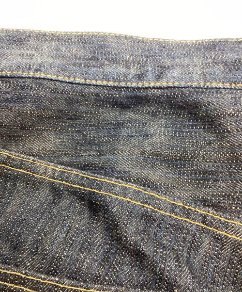 ONI DENIM（オニデニム）ONI DENIM (オニデニム) 正藍枷染め風天然藍ロープデニム インディゴ サイズ:W33の古着・服飾アイテム