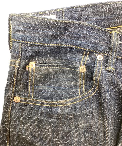 ONI DENIM（オニデニム）ONI DENIM (オニデニム) 正藍枷染め風天然藍ロープデニム インディゴ サイズ:W33の古着・服飾アイテム