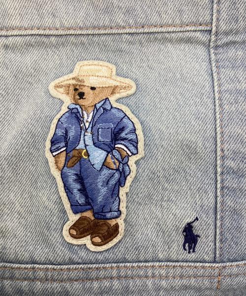 POLO RALPH LAUREN（ポロ・ラルフローレン）POLO RALPH LAUREN (ポロ・ラルフローレン) ポロベアデニムトートバッグ インディゴの古着・服飾アイテム