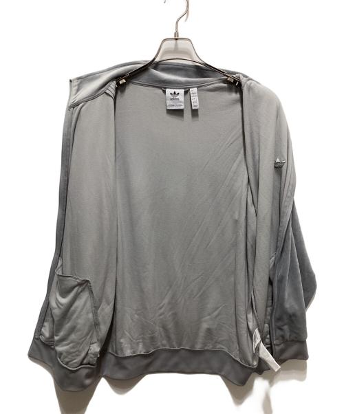 adidas（アディダス）adidas (アディダス) ベッケンバウアー ベロア トラックジャケット グレー サイズ:Lの古着・服飾アイテム