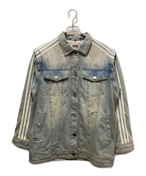 adidas（アディダス）adidas (アディダス) デニムシャツジャケット インディゴ サイズ:Mの古着・服飾アイテム