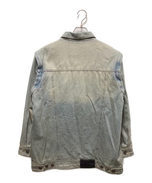 adidas（アディダス）adidas (アディダス) デニムシャツジャケット インディゴ サイズ:Mの古着・服飾アイテム