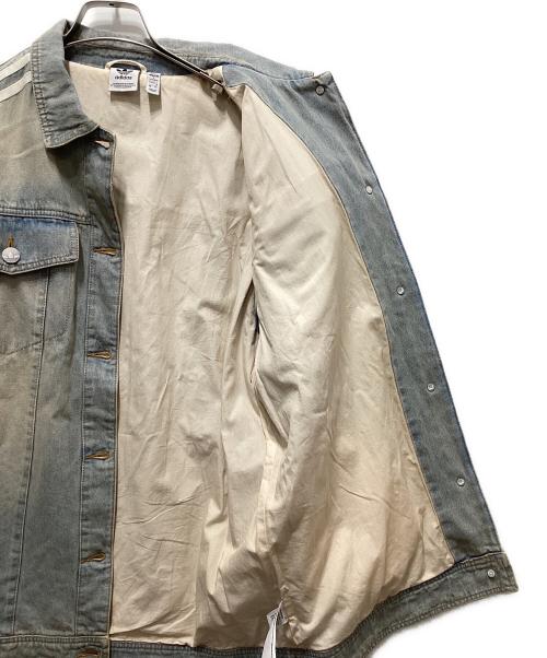 adidas（アディダス）adidas (アディダス) デニムシャツジャケット インディゴ サイズ:Mの古着・服飾アイテム