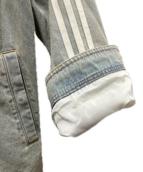 adidas（アディダス）adidas (アディダス) デニムシャツジャケット インディゴ サイズ:Mの古着・服飾アイテム