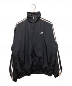 adidasアディダス）の古着「ファイヤーバード オーバーサイズド トラックトップ」｜ブラック