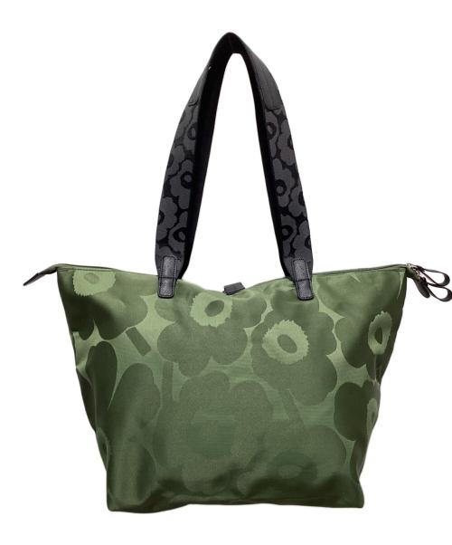 marimekko（マリメッコ）marimekko (マリメッコ) TOTE Ｍ UNIKKO ショルダーバッグ グリーンの古着・服飾アイテム