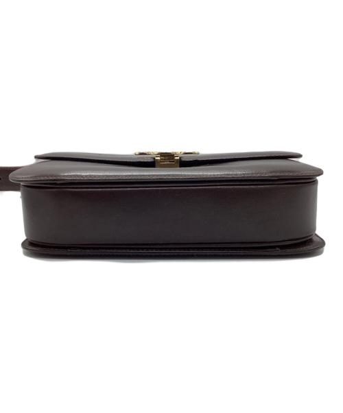 CELINE（セリーヌ）CELINE (セリーヌ) マカダムショルダーバッグ ブラウンの古着・服飾アイテム