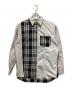 THE NORTHFACE PURPLELABEL（ザ・ノースフェイス パープルレーベル）の古着「Plaid Patchwork Shirt」｜ホワイト