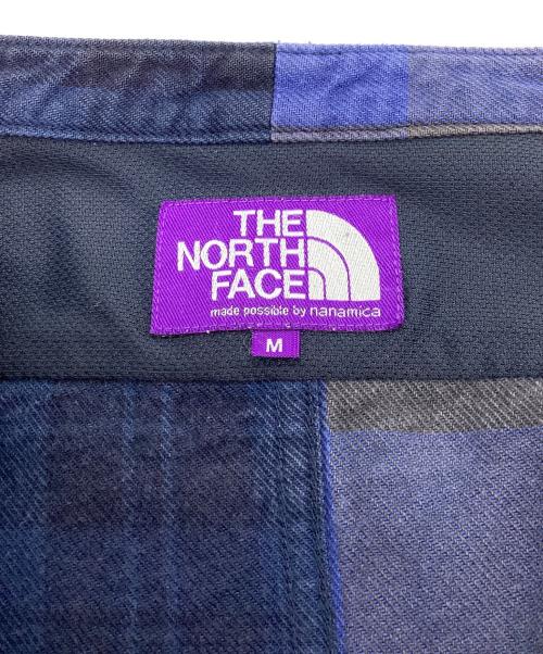 THE NORTHFACE PURPLELABEL（ザ・ノースフェイス パープルレーベル）THE NORTHFACE PURPLELABEL (ザ・ノースフェイス パープルレーベル) Plaid Patchwork Shirt ネイビー サイズ:Mの古着・服飾アイテム