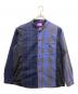 THE NORTHFACE PURPLELABEL（ザ・ノースフェイス パープルレーベル）の古着「Plaid Patchwork Shirt」｜ネイビー