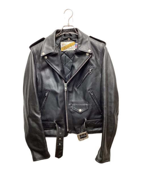 Schott（ショット）Schott (ショット) 618 ダブルライダースジャケット ブラック サイズ:36の古着・服飾アイテム
