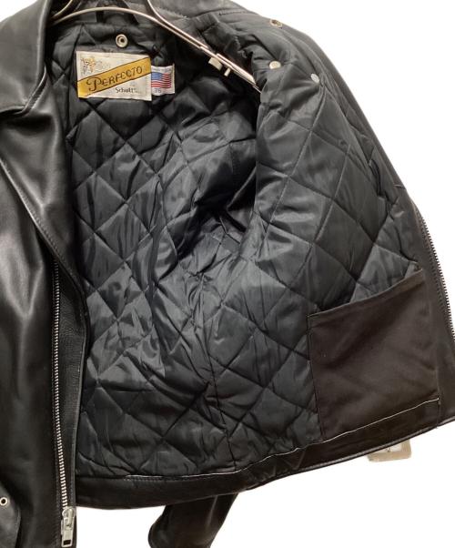 Schott（ショット）Schott (ショット) 618 ダブルライダースジャケット ブラック サイズ:36の古着・服飾アイテム