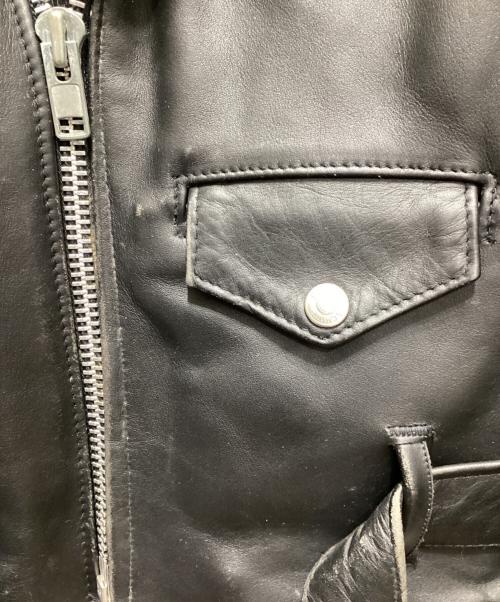 Schott（ショット）Schott (ショット) 618 ダブルライダースジャケット ブラック サイズ:36の古着・服飾アイテム