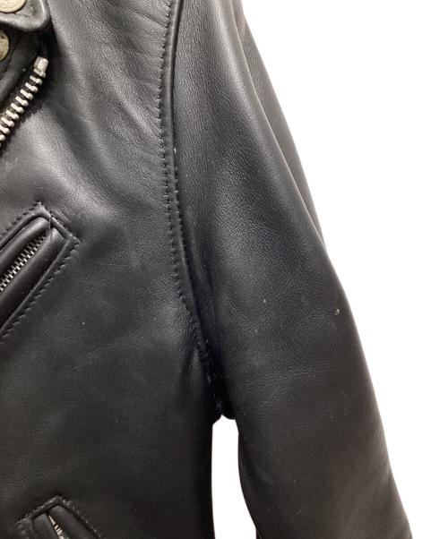 Schott（ショット）Schott (ショット) 618 ダブルライダースジャケット ブラック サイズ:36の古着・服飾アイテム