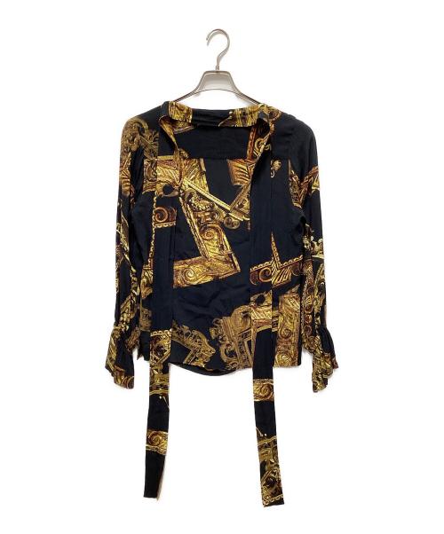 Vivienne Westwood RED LABEL（ヴィヴィアンウエストウッドレッドレーベル）Vivienne Westwood RED LABEL (ヴィヴィアンウエストウッドレッドレーベル) 総柄長袖ブラウス ブラック サイズ:00の古着・服飾アイテム