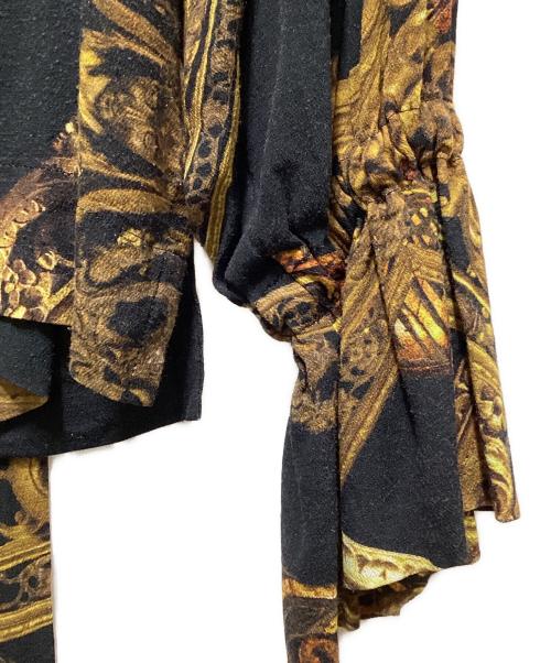 Vivienne Westwood RED LABEL（ヴィヴィアンウエストウッドレッドレーベル）Vivienne Westwood RED LABEL (ヴィヴィアンウエストウッドレッドレーベル) 総柄長袖ブラウス ブラック サイズ:00の古着・服飾アイテム
