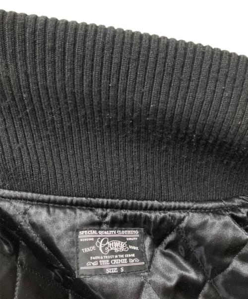 THE CRIMIE（ザ クライミー）THE CRIMIE (ザ クライミー) レザースタジャン ブラック サイズ:Sの古着・服飾アイテム