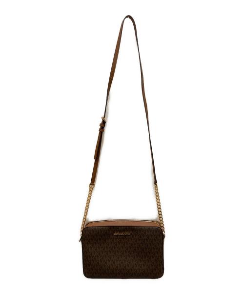 MICHAEL KORS（マイケルコース）MICHAEL KORS (マイケルコース) ジェット セット ショルダーバッグ ブラウンの古着・服飾アイテム