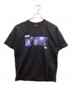 stussy×PORTISHEAステューシー）の古着「コラボプリントTシャツ」｜ブラック