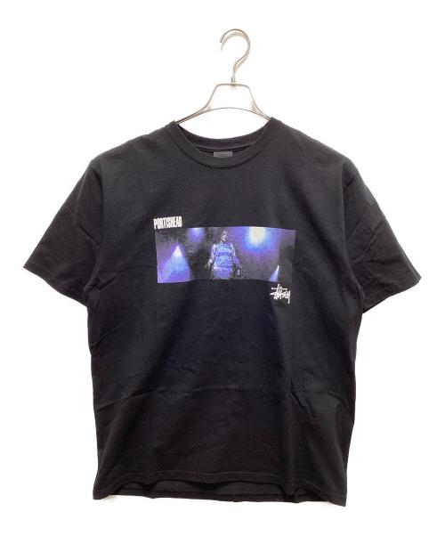 stussy（ステューシー）stussy (ステューシー) PORTISHEA コラボプリントTシャツ ブラック サイズ:Lの古着・服飾アイテム