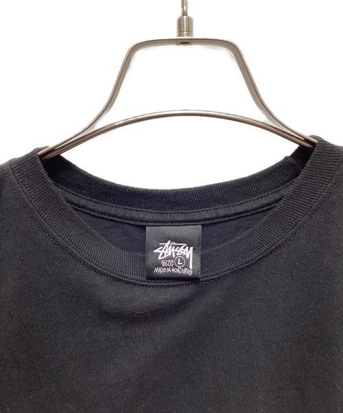stussy（ステューシー）stussy (ステューシー) PORTISHEA コラボプリントTシャツ ブラック サイズ:Lの古着・服飾アイテム