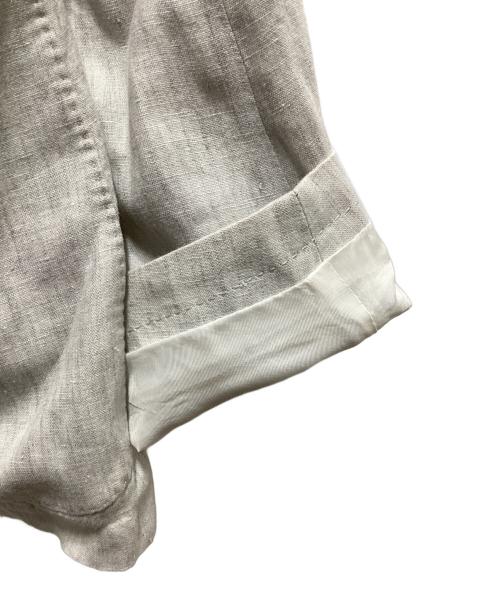 ERMENEGILDO ZEGNA（エルメネジルド・ゼニア）Ermenegildo Zegna (エルメネジルド・ゼニア) リネンイージーセットアップ グレー サイズ:48の古着・服飾アイテム