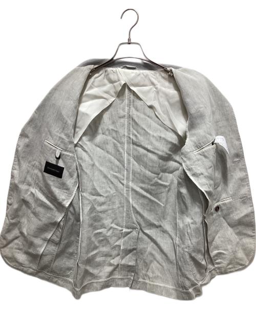 ERMENEGILDO ZEGNA（エルメネジルド・ゼニア）Ermenegildo Zegna (エルメネジルド・ゼニア) リネンイージーセットアップ グレー サイズ:48の古着・服飾アイテム