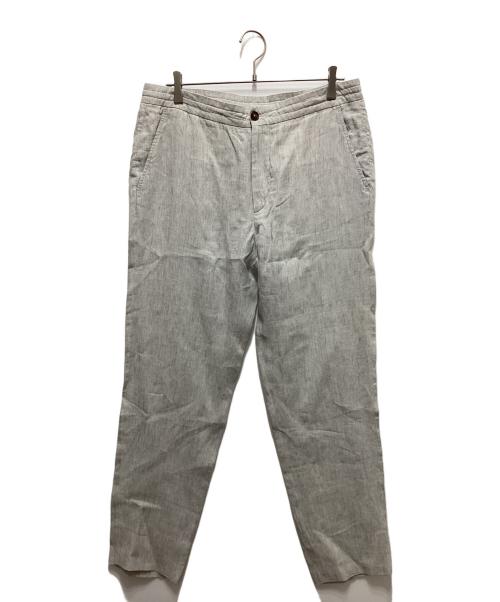 ERMENEGILDO ZEGNA（エルメネジルド・ゼニア）Ermenegildo Zegna (エルメネジルド・ゼニア) リネンイージーセットアップ グレー サイズ:48の古着・服飾アイテム