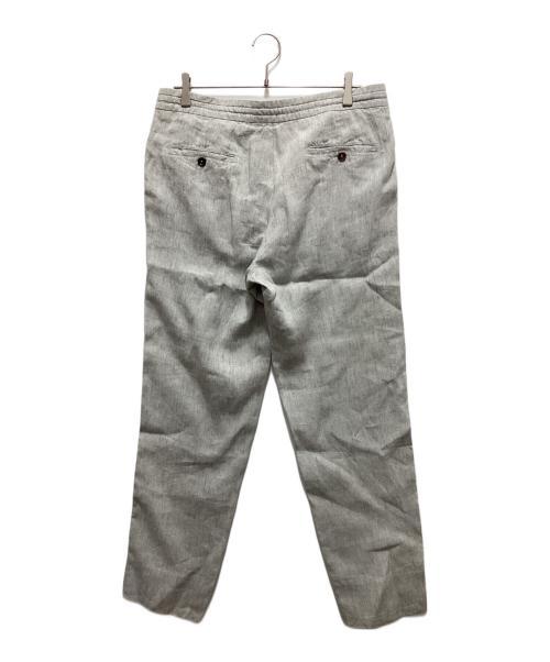 ERMENEGILDO ZEGNA（エルメネジルド・ゼニア）Ermenegildo Zegna (エルメネジルド・ゼニア) リネンイージーセットアップ グレー サイズ:48の古着・服飾アイテム