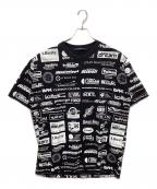 LOUIS VUITTONルイ ヴィトン）の古着「オールオーバーロゴ プリントTシャツ」｜ブラック