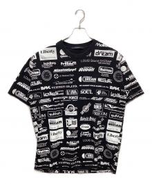 LOUIS VUITTON（ルイ ヴィトン）の古着「オールオーバーロゴ プリントTシャツ」｜ブラック
