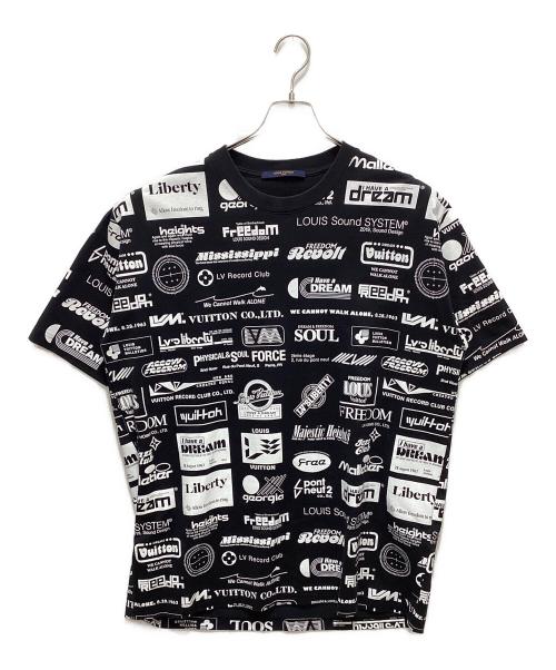 LOUIS VUITTON（ルイ ヴィトン）LOUIS VUITTON (ルイ ヴィトン) オールオーバーロゴ プリントTシャツ ブラック サイズ:XXLの古着・服飾アイテム