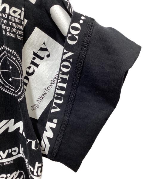 LOUIS VUITTON（ルイ ヴィトン）LOUIS VUITTON (ルイ ヴィトン) オールオーバーロゴ プリントTシャツ ブラック サイズ:XXLの古着・服飾アイテム