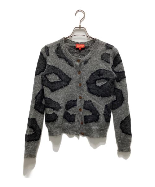 Vivienne Westwood RED LABEL（ヴィヴィアンウエストウッドレッドレーベル）Vivienne Westwood RED LABEL (ヴィヴィアンウエストウッドレッドレーベル) モヘアカーディガン グレー サイズ:１の古着・服飾アイテム