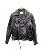beautiful peopleビューティフルピープル）の古着「vintage leather THE /a riders jacket」｜ブラック