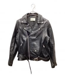 beautiful people（ビューティフルピープル）の古着「vintage leather THE /a riders jacket」｜ブラック