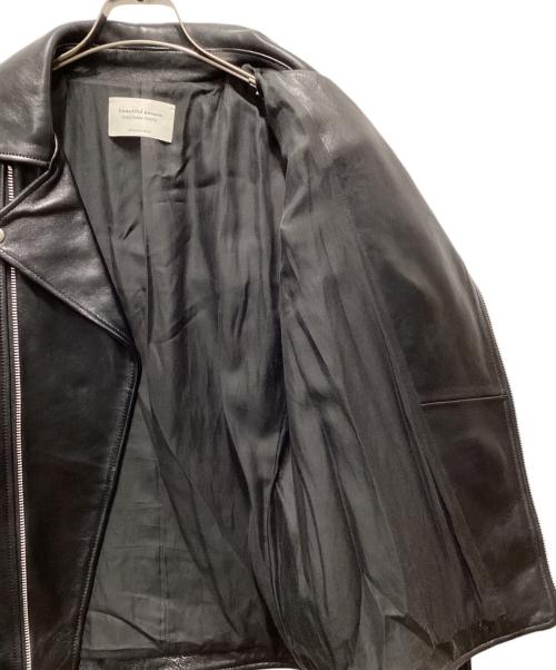 beautiful people（ビューティフルピープル）beautiful people (ビューティフルピープル) vintage leather THE /a riders jacket ブラック サイズ:190の古着・服飾アイテム