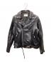 beautiful people（ビューティフルピープル）の古着「vintage leather THE /a riders jacket」｜ブラック