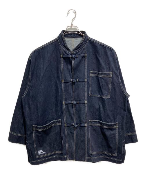 FreshService（フレッシュサービス）FreshService (フレッシュサービス) CORPORATE DENIM KUNG-FU COVERALL インディゴ サイズ:Lの古着・服飾アイテム